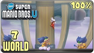 New Super Mario Bros U  Walkthrough  Part 7 Meringue Clouds [upl. by Laehcor]