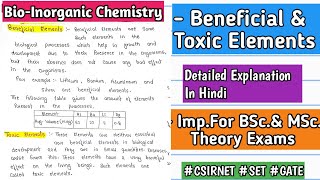 Complete Bioinorganic Chemistry for CSIRNET  GATE  MSc [upl. by Giacinta]