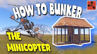 RUST  MINICOPTER BUNKER  2023 New Base Design rustgame [upl. by Randie751]