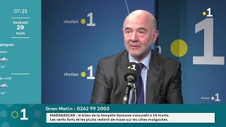 P Moscovici  quotL’octroi de mer n’est pas responsable de la cherté de la vie mais il y contribuequot [upl. by Ellenej649]