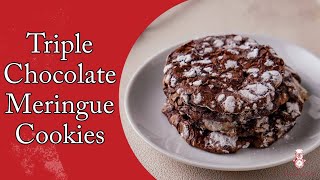 Triple Chocolate Meringue Cookies have 3 times the flavor [upl. by Assilam84]