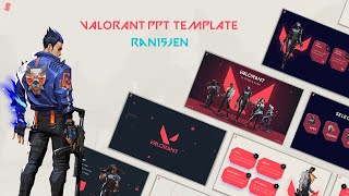 VALORANT  FREE PPT TEMPLATE  RAN15JEN [upl. by Eilasor981]