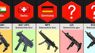 Submachine Gun From Different Countries [upl. by Gney277]