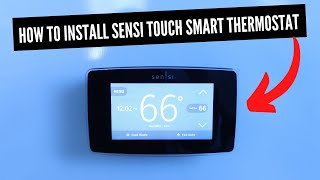 How To Install Sensi Touch Smart Thermostat ST75 [upl. by Perle]