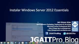 Instalar Windows Server 2012 Essentials [upl. by Ynahpets996]