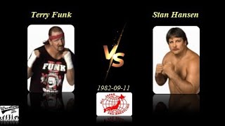 19820911 Stan Hansen vs Terry Funk  AJPW [upl. by Delcina32]