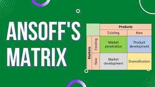 Ansoff Matrix [upl. by Loftus]