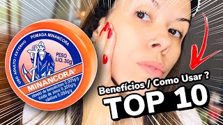 Como Usar  TOP 10 BENEFÍCIOS POMADA MINANCORA   Baratinho de Farmácia [upl. by Ellimahs]