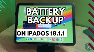 IPAD 10th Gen Battery Backup after iPad os 1811 [upl. by Agripina]