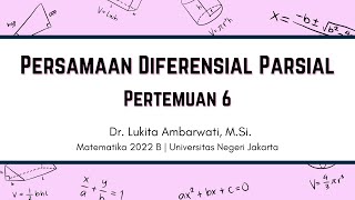 P6 Persamaan Diferensial Parsial [upl. by Champ]