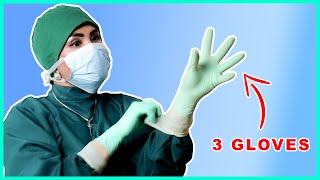 ASMR Medical  Latex Gloves Layering [upl. by Weiser778]