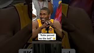 Metta SandifordArtests unforgettable press conference after winning the 2010 Finals 😂 lakers [upl. by Wanfried]