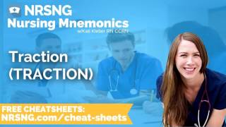 Traction TRACTION Nursing Mnemonics Nursing School Study Tips [upl. by Baptista]