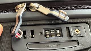 Samsonite Luggage – How to Reset Combination Lock ASMR [upl. by Segal]