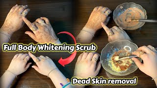 Full Body Whitening Scrub \ Cleanser \ Best Summer Whitening Home Remedy \ Remove Darknes in 1 Use [upl. by Pegma]