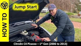 Citroën Picasso C4 2006 to 2013  How to Jump Start [upl. by Sair]