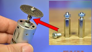 drill chuckhow to make a diy mini drill head with bolts and nuts [upl. by Dyna]