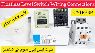 C61FGP Floatless Level Switch connections in urduhindiReview amp working of Floatless Level Switch [upl. by Okemak]