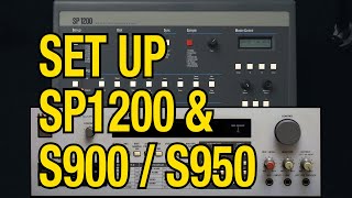 How to set up the SP1200 with an Akai S900  S950 Sampler [upl. by Rafaellle]