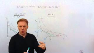 Substitutionseffekt und Einkommenseffekt nach Slutsky und Hicks [upl. by Cyma291]