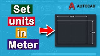 How to set units in meters in AutoCAD drawings [upl. by Innek]