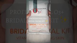 PROFESSIONAL O3 FACIAL KIT 🌸✨ facial facemask skincare skincaretips trendingshorts trending [upl. by Annadroj]