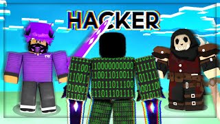 I Beat a HACKER with THIS Strategy  Roblox BedWars [upl. by Ahsinra965]