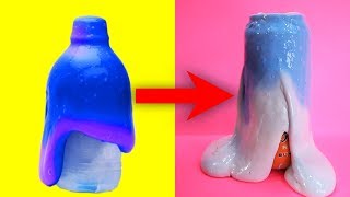 Trying DIY SLIME AND MORE LIFE HACKS by Blossom [upl. by Hareehahs]