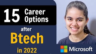 Career Options after BtechBE in 2022  15 Different Paths [upl. by Yatnuhs401]