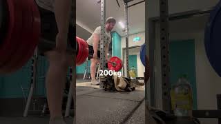 200kg440lbs paused deadlift while warming up [upl. by Eibrab]