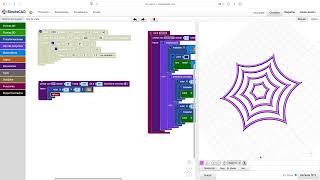BlocksCAD Tela de araña [upl. by Anidam]
