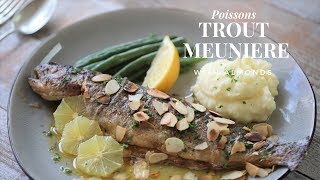 How To Cook a Fish Meuniere Trout Meuniere with toasted almonds  Intermediate level [upl. by Nylkcaj]