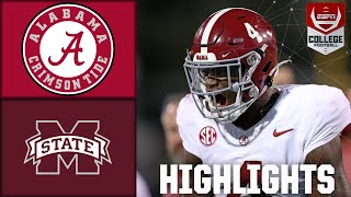 Alabama Crimson Tide vs Mississippi State Bulldogs  Full Game Highlights [upl. by Ahsekin]