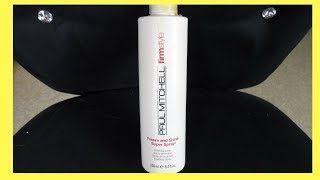 PAUL MITCHELL FREEZE AND SHINE SUPER SPRAY REVIEW [upl. by Acinnod]