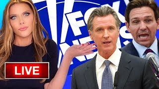 Trish Regan Why is Fox News Establishment Media so Obsessed With Newsom and DeSantis [upl. by Nesyla816]