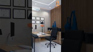 🔥Minimalistic Office Cabin Design 👌🏻 interior office shorts design vmdesigns trending [upl. by Ledah]