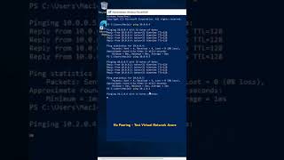 Teste ping  Virtual Network No Peering [upl. by Pizor]