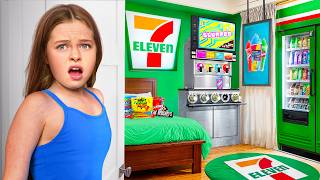 I Built a SECRET 711 in My Daughters Room and Hid It From Her [upl. by Flory300]