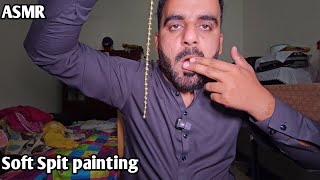 ASMR Spit painting with Soft spoken tingles [upl. by Colline]