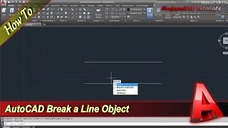 AutoCAD How To Break A Line Object [upl. by Rufford586]