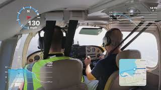 Flight from Jacmel to PortauPrince Airport 33 Cockpit View at Landing [upl. by Torrlow859]