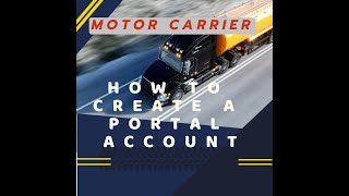 How to create an FMCSA Portal account [upl. by Reste472]