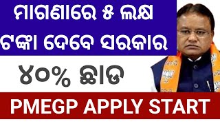 how to apply PMEGP Business Loan  ବ୍ୟବସାୟ ଲୋନ କିପରି ମିଳିବ How To Apply Business Loan Online PMEGP [upl. by Reisinger910]