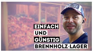 💥so lagerst du dein Brennholz am Besten Holzunterstand🔥 [upl. by Ramon]