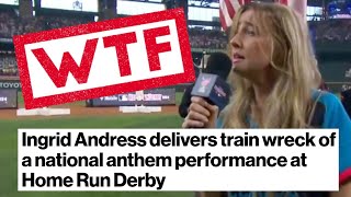 National Anthem Singer Gets DESTROYED After Performance At MLB Home Run Derby [upl. by Bellamy]