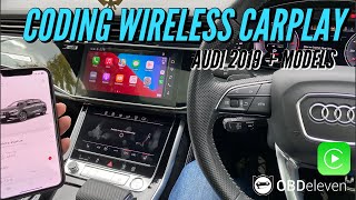 Howto Enable Wireless CarPlay on 2019 Audi Q8  A7  A6 OBD11  VCDS Coding hidden feature [upl. by Linda]