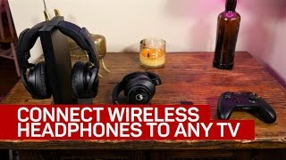 4 ways to connect wireless headphones to any TV CNET How To [upl. by Llertac]