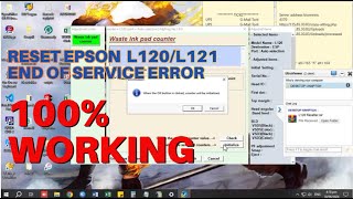 HOW TO RESET EPSON L120 PRINTER  EPSON L121 RED BLINKING 2024 [upl. by Chico]