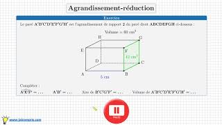 Cours ♦ Agrandissement réduction • Effet sur les angles aires volumes ♦ Quatrième Troisième [upl. by Khai]