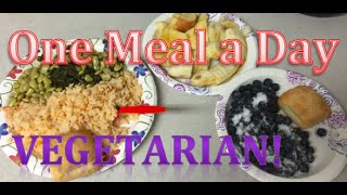 One Meal a Day OMAD Meal  Vegetarian [upl. by Ahsaekal]